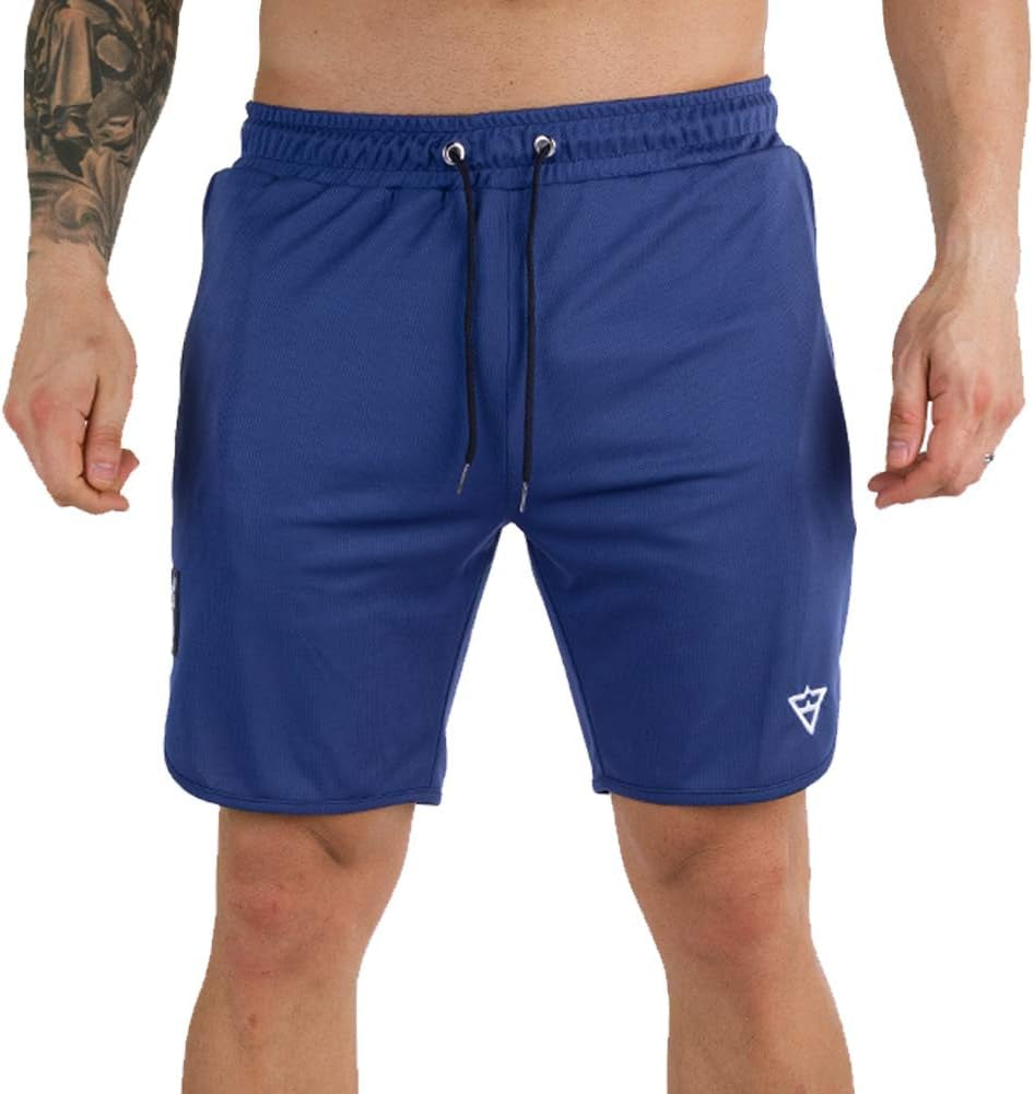 Men'S Workout Shorts 7" Running Shorts Athletic Bike Shorts Gym Shorts for Men with Zipper Pocket