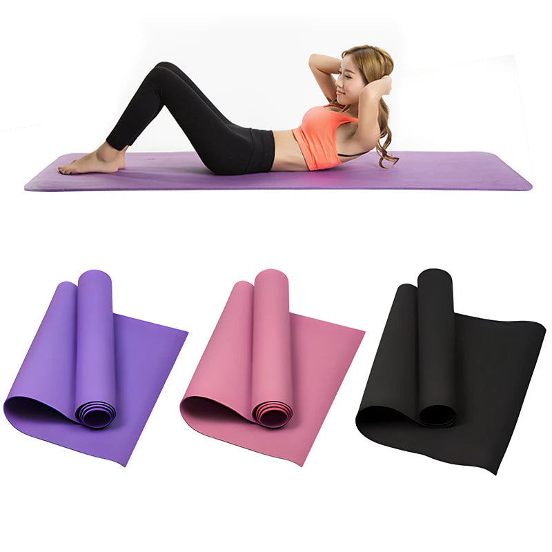 4MM Thick EVA Yoga Mats Anti-Slip Sport Fitness Mat Blanket for Exercise Yoga and Pilates Gymnastics Mat Fitness Equipment